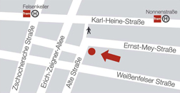 Lageplan Karin Sehnert Werkstattladen Haiglück